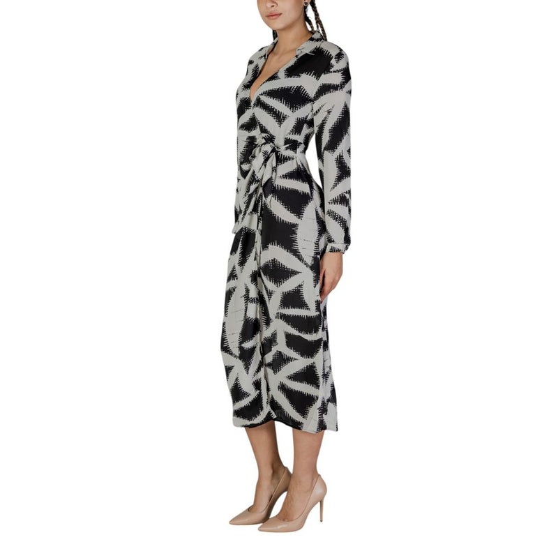 Black Recycled Polyester Long Jacqueline De Yong