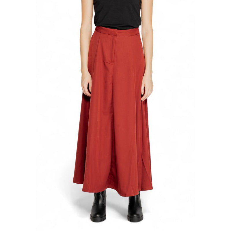 Red Polyester Skirt Vero Moda
