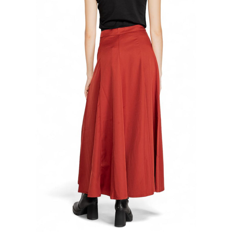 Red Polyester Skirt Vero Moda