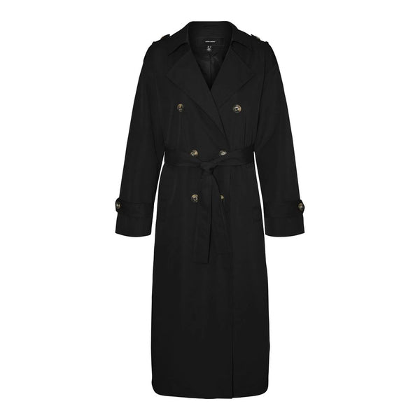 Black Polyester Jackets & Coat Vero Moda