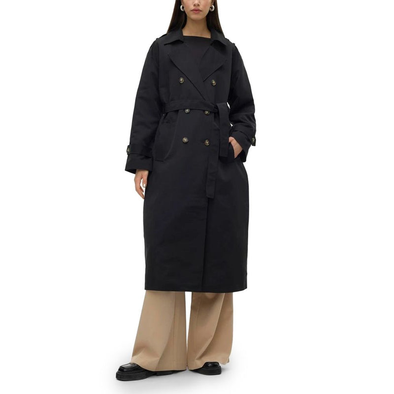 Black Polyester Jackets & Coat Vero Moda