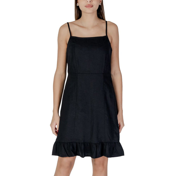 Black Linen Dress B.Young