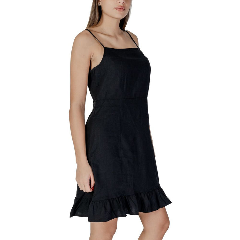 Black Linen Dress B.Young