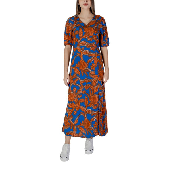 Blue Viscose Dress B.Young