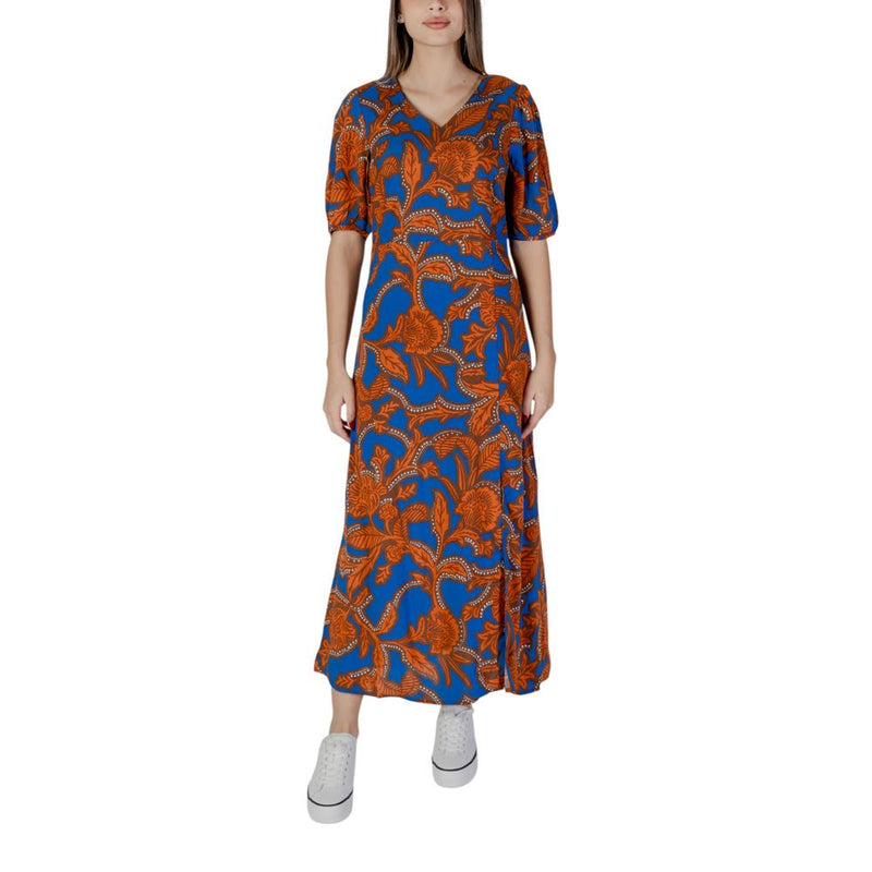 Blue Viscose Dress B.Young