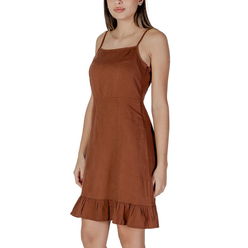 Brown Linen Dress B.Young