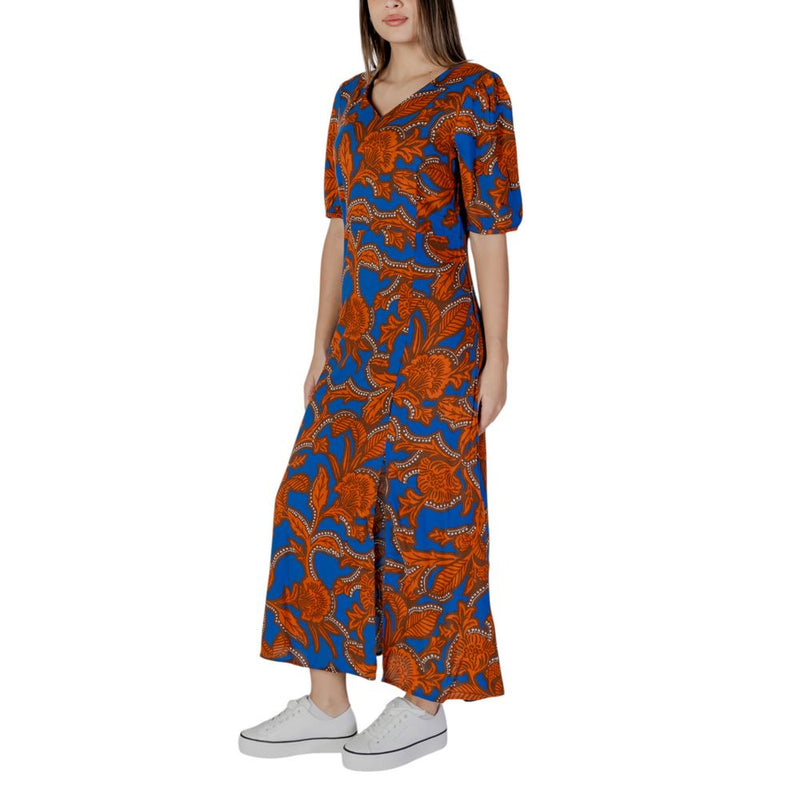 Blue Viscose Dress B.Young