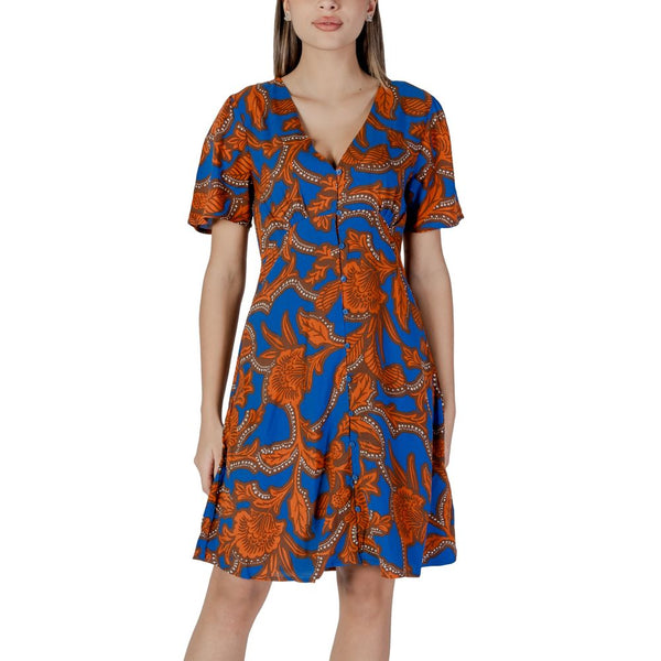 Blue Viscose Dress B.Young