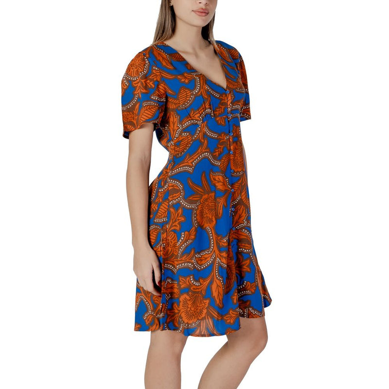 Blue Viscose Dress B.Young