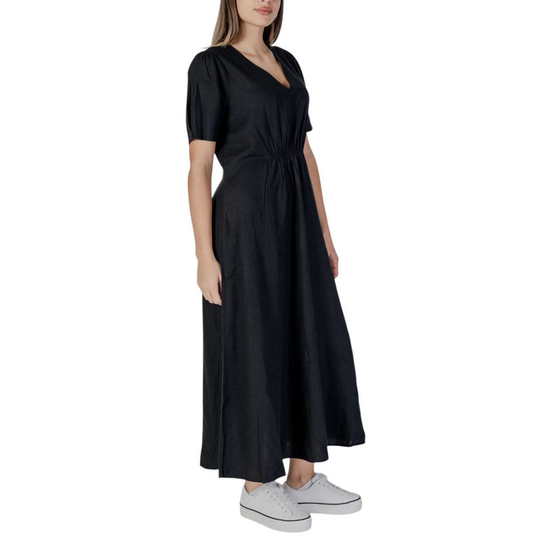 Black Linen Dress B.Young