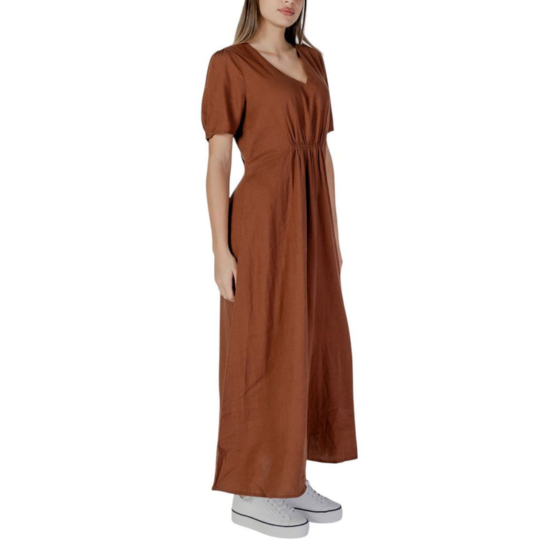 Brown Linen Dress B.Young