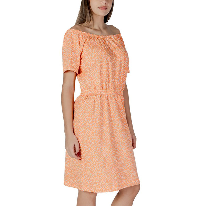 Orange Cotton Dress B.Young