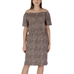 Beige Cotton Dress B.Young