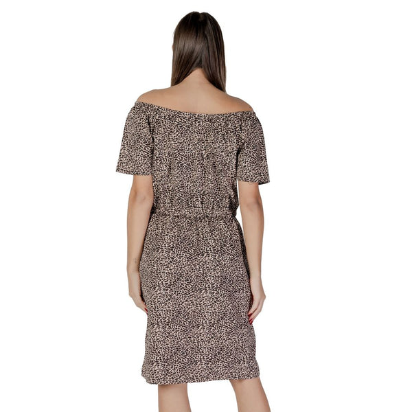 Beige Cotton Dress B.Young