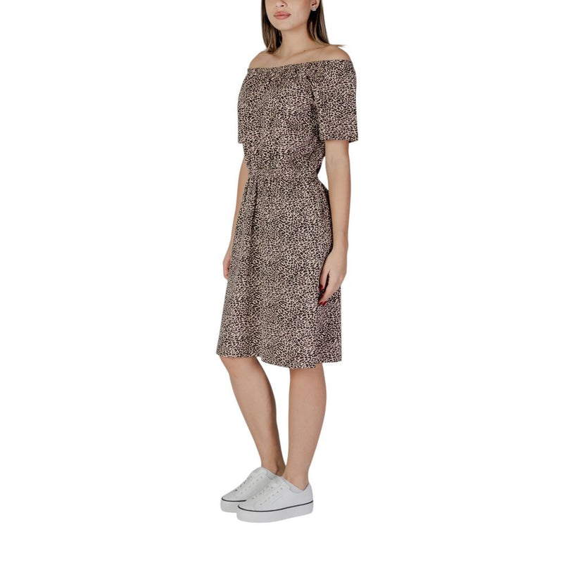 Beige Cotton Dress B.Young