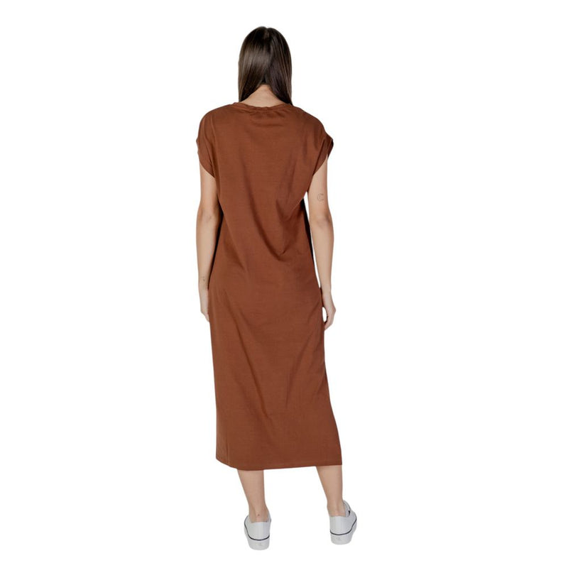 Brown Cotton Dress B.Young