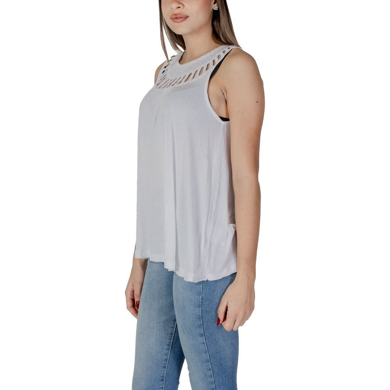 White Viscose Tops & T-Shirt B.Young