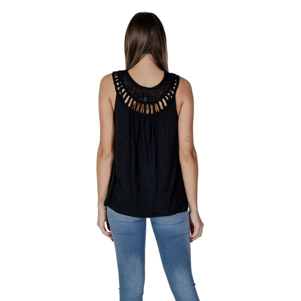 Black Viscose Tops & T-Shirt B.Young