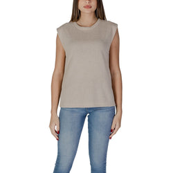 Beige Viscose Tops & T-Shirt B.Young