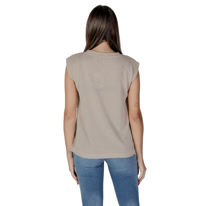 Beige Viscose Tops & T-Shirt B.Young