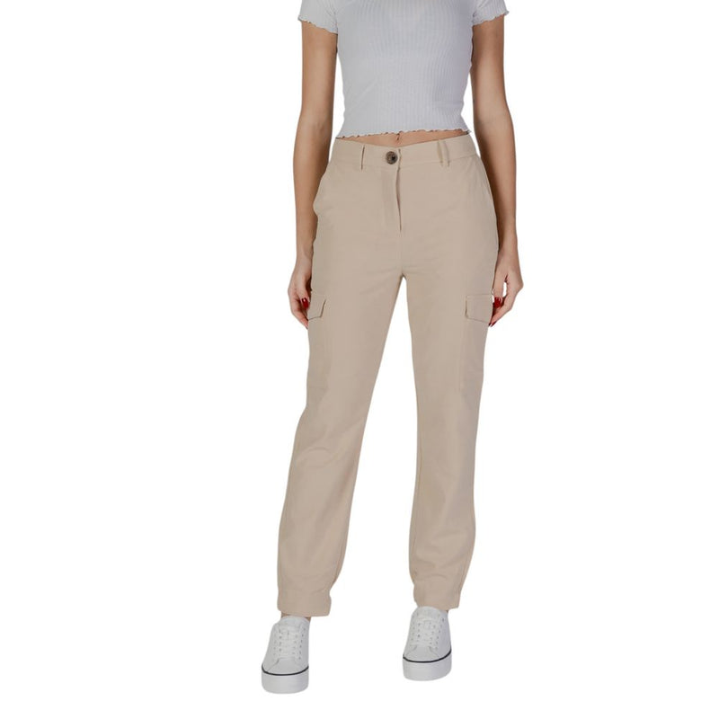 Beige Polyester Jeans & Pant B.Young