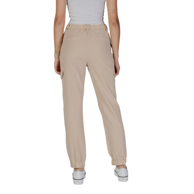 Beige Polyester Jeans & Pant B.Young