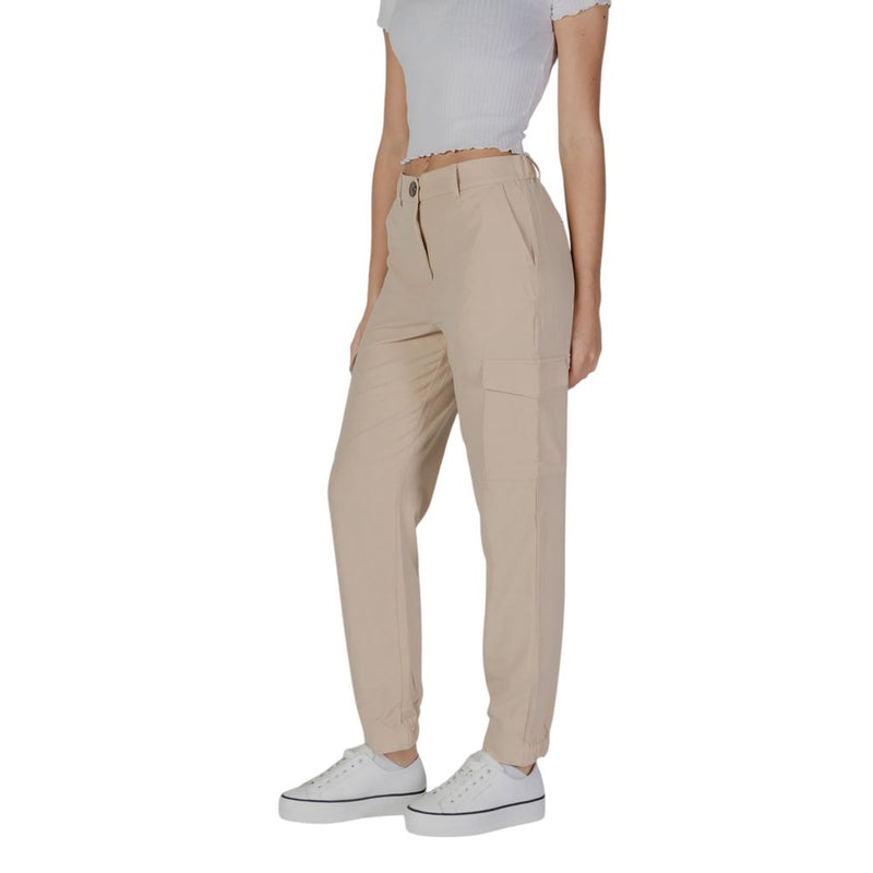 Beige Polyester Jeans & Pant B.Young