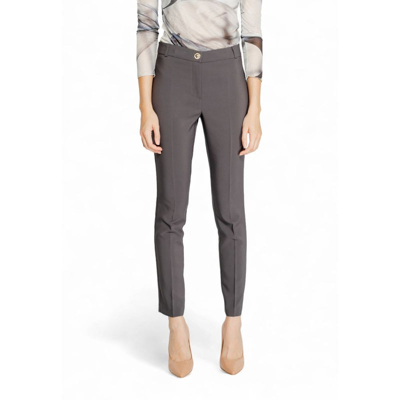 Gray Polyester Jeans & Pant Rinascimento