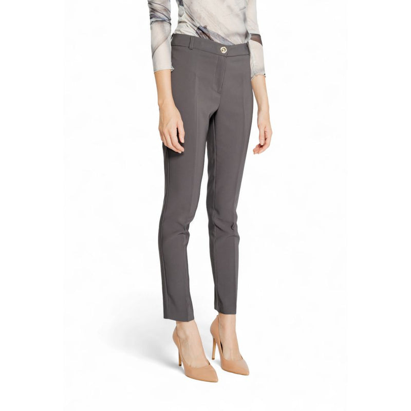 Gray Polyester Jeans & Pant Rinascimento