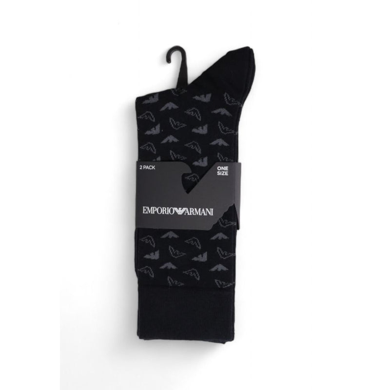 Black Cotton Sock Emporio Armani Underwear