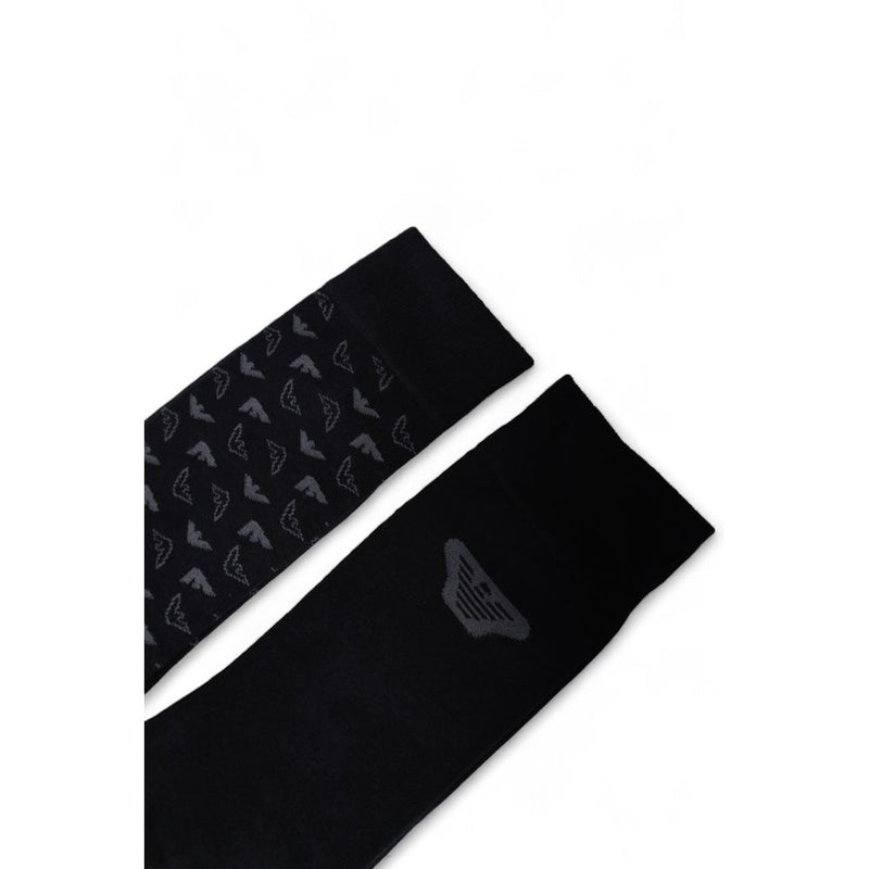 Black Cotton Sock Emporio Armani Underwear