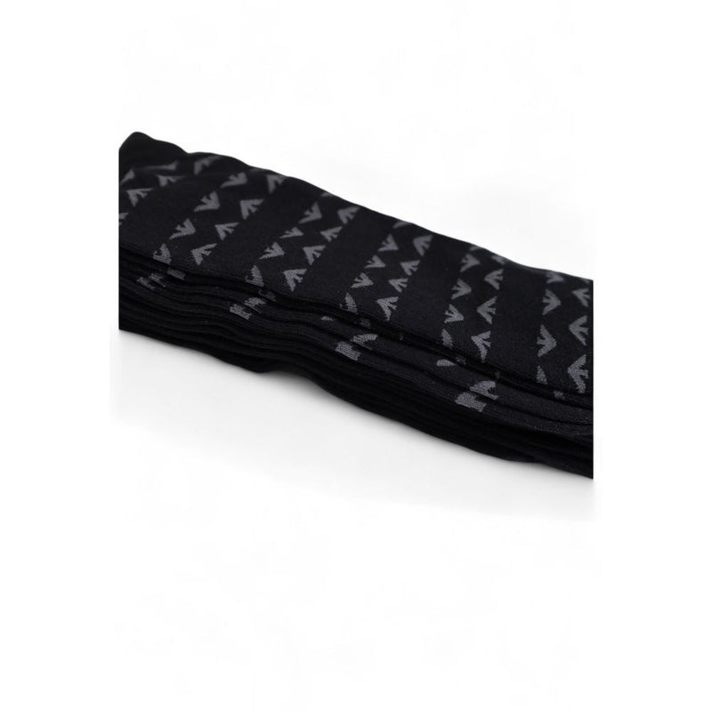 Black Cotton Sock Emporio Armani Underwear