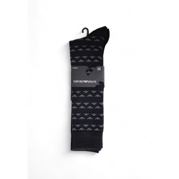 Black Cotton Sock Emporio Armani Underwear