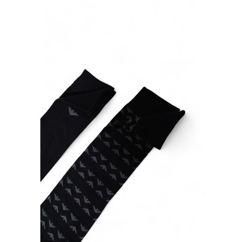 Black Cotton Sock Emporio Armani Underwear