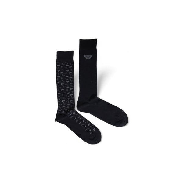 Black Cotton Sock Emporio Armani Underwear