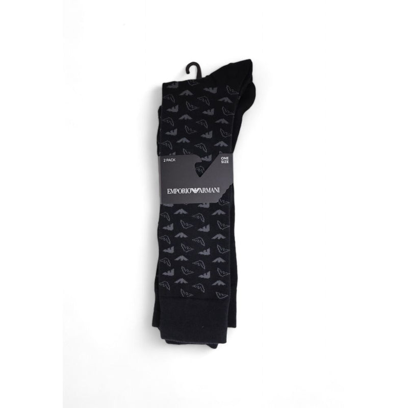 Black Cotton Sock Emporio Armani Underwear