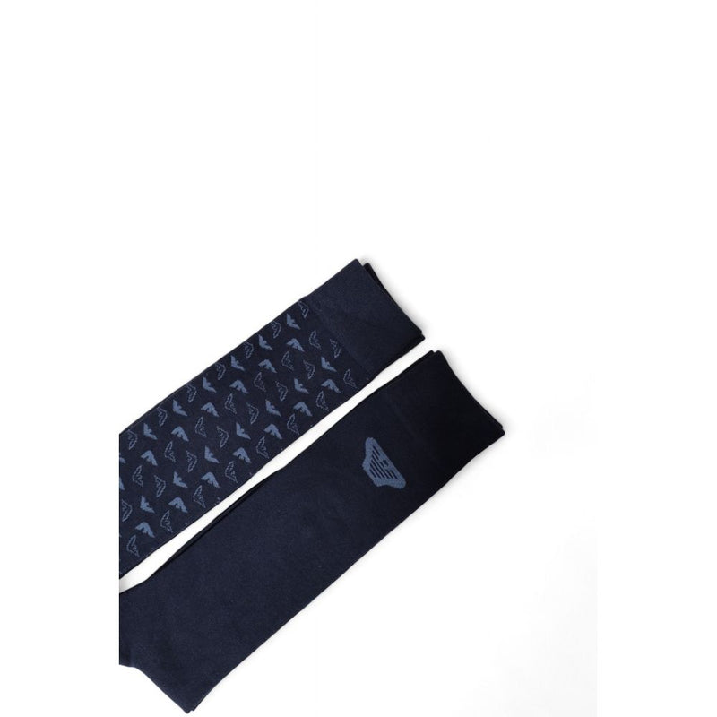 Blue Cotton Sock Emporio Armani Underwear