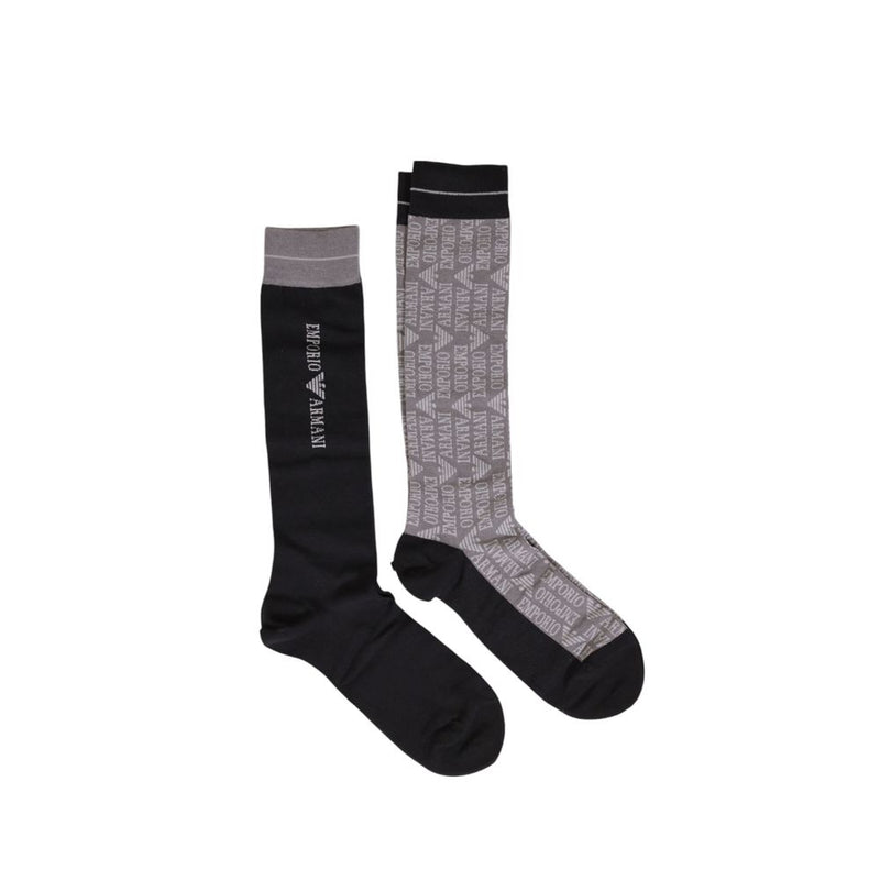 Black Cotton Sock Emporio Armani Underwear