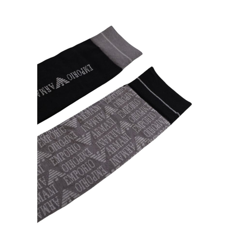 Black Cotton Sock Emporio Armani Underwear