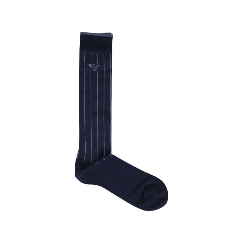 Blue Cotton Sock Emporio Armani Underwear