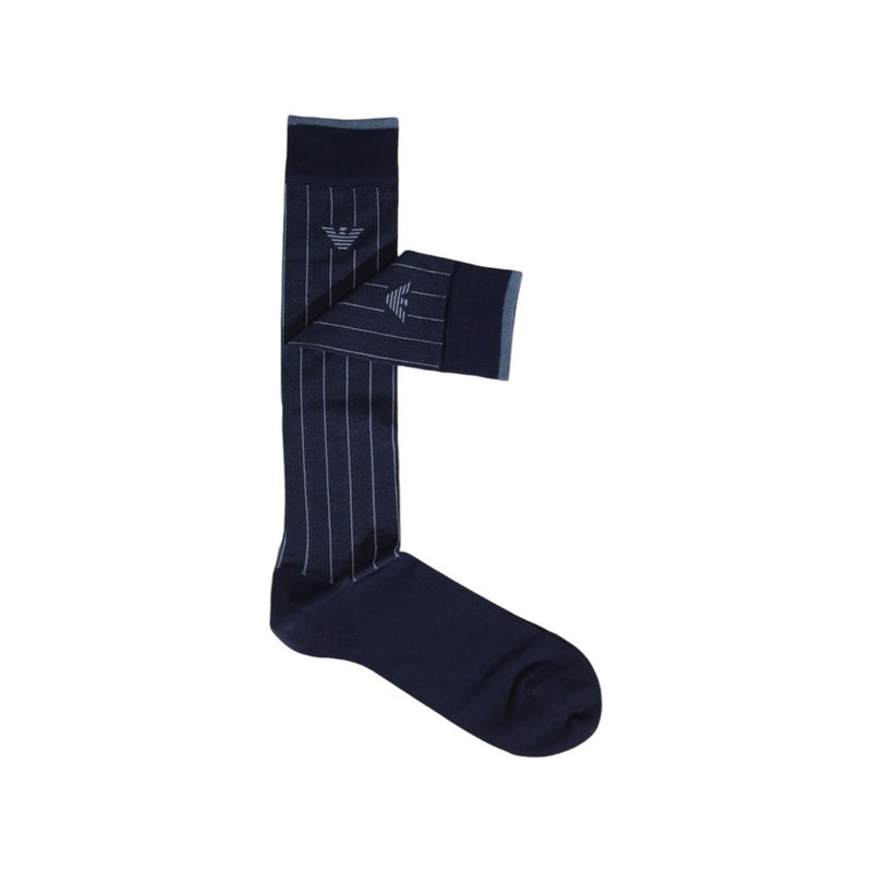 Blue Cotton Sock Emporio Armani Underwear