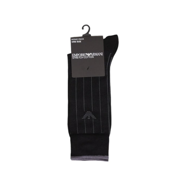 Black Cotton Sock Emporio Armani Underwear