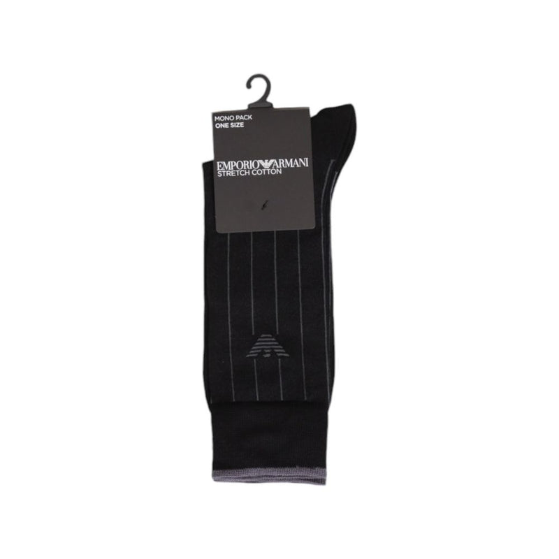 Black Cotton Sock Emporio Armani Underwear