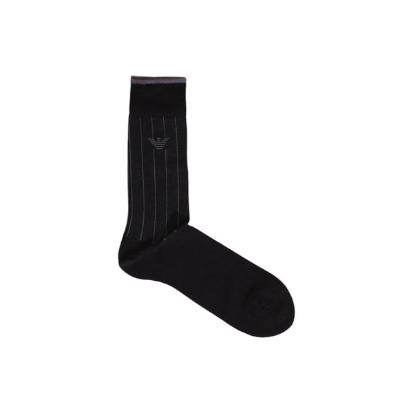 Black Cotton Sock Emporio Armani Underwear