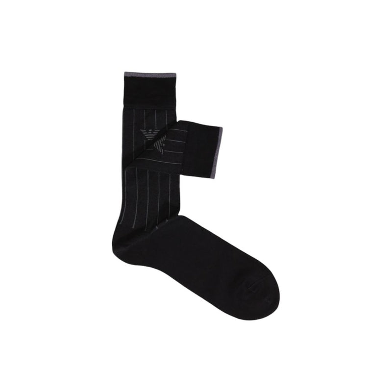 Black Cotton Sock Emporio Armani Underwear