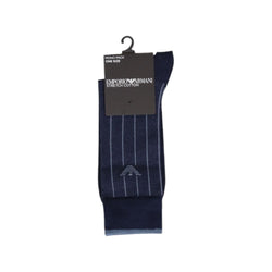 Blue Cotton Sock Emporio Armani Underwear