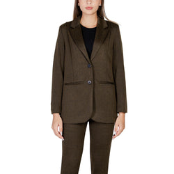 Green Polyester Suits & Blazer ICHI