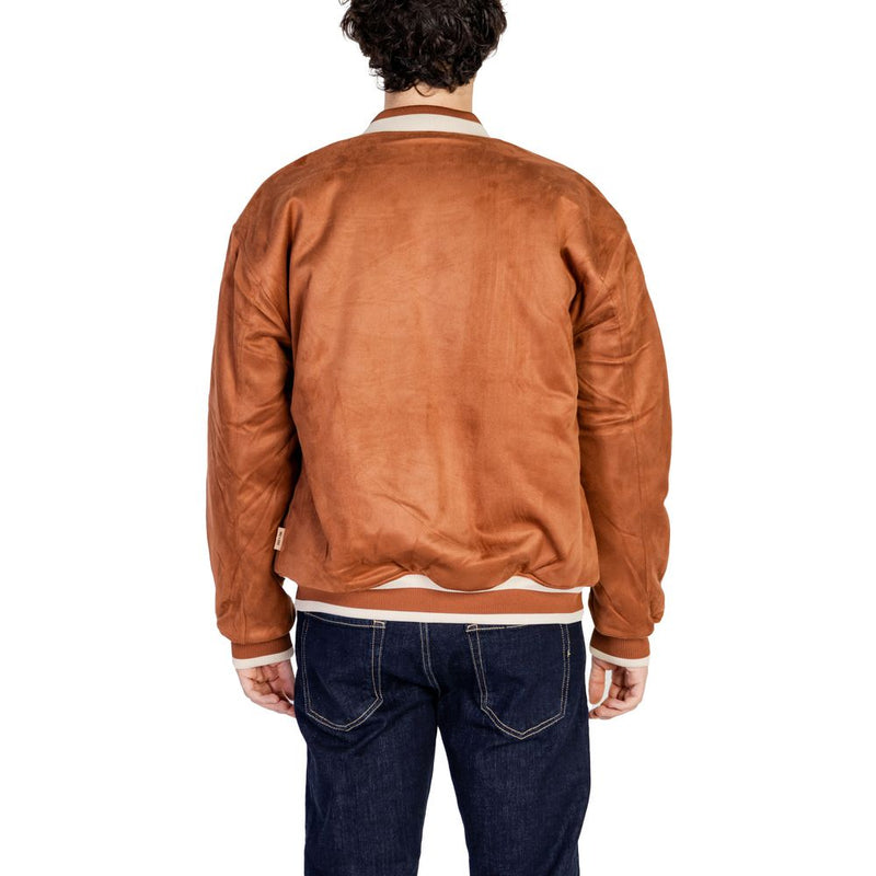 Brown Polyester Jacket Only & Sons