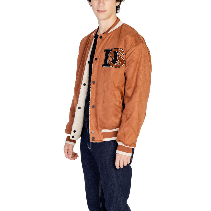Brown Polyester Jacket Only & Sons