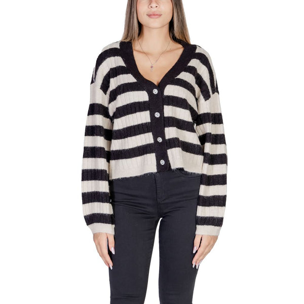 Beige Polyester Cardigan Vero Moda